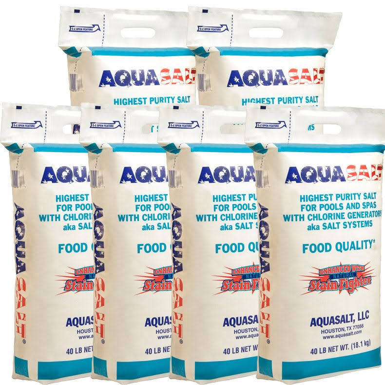 Aquasalt (6) 40 lb Bags for Pools