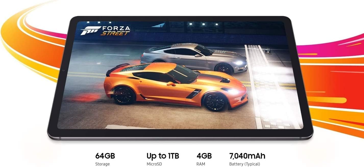 SAMSUNG Galaxy Tab S6 Lite 10.4'' (2000x1200) WiFi Tablet Bundle, 4GB RAM, 64GB Storage, Bluetooth, Android 10, S Pen, Tablet Cover + Accessories