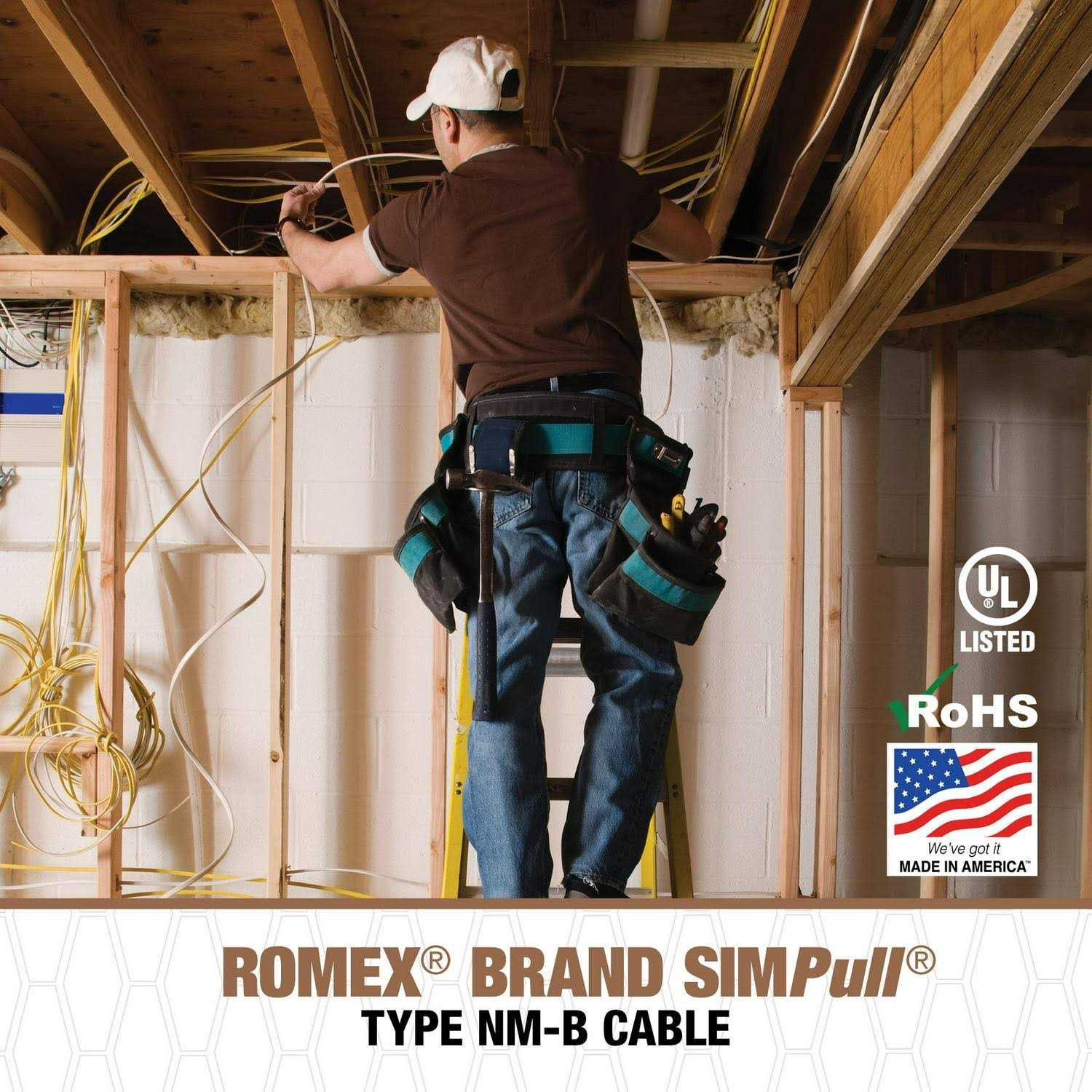 Southwire Romex SIMpull 14/2 Solid Non-Metallic Wire - Shop Hardware Tools Online Store