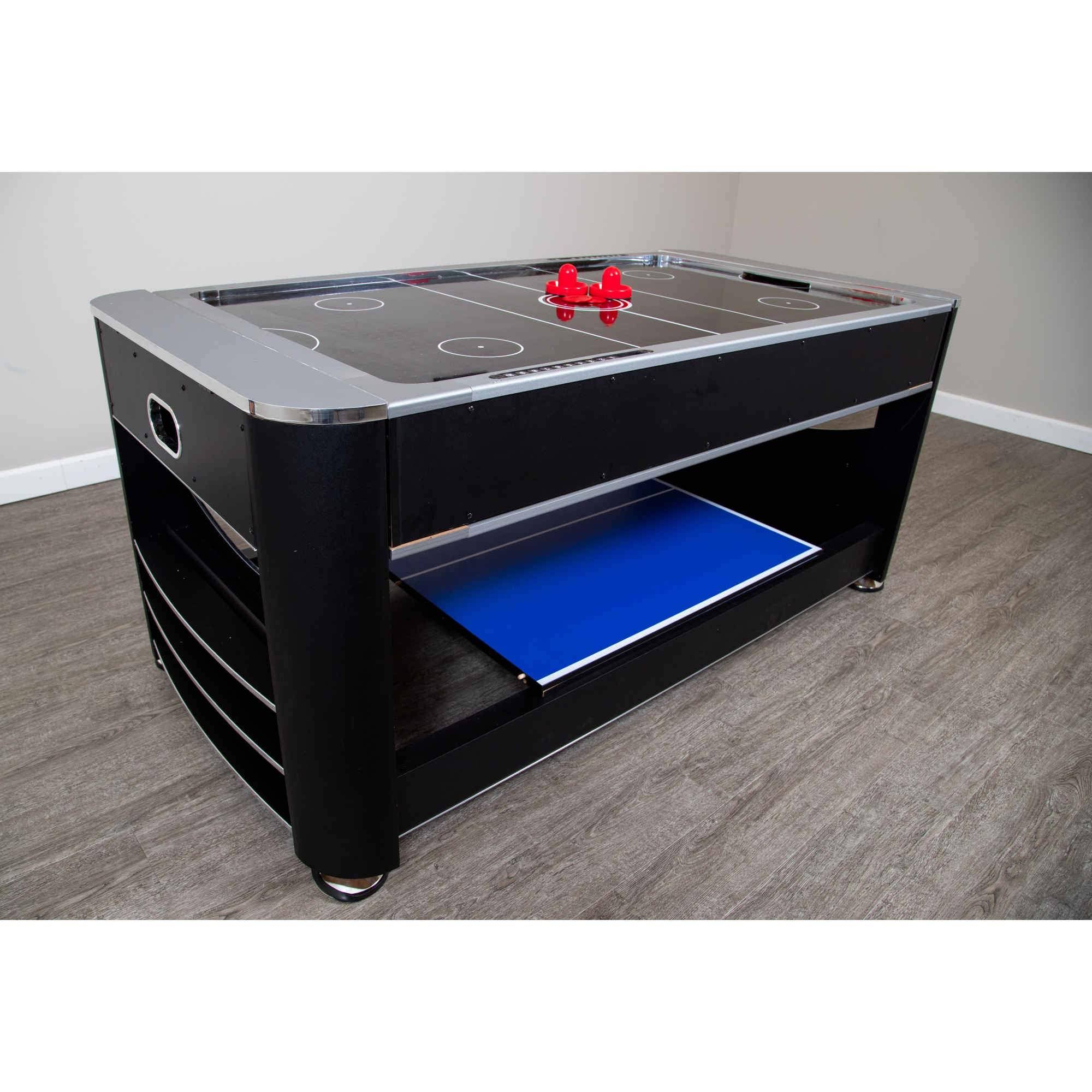 Hathaway Triple Threat 6& 3-in-1 Multi Game Table in Black