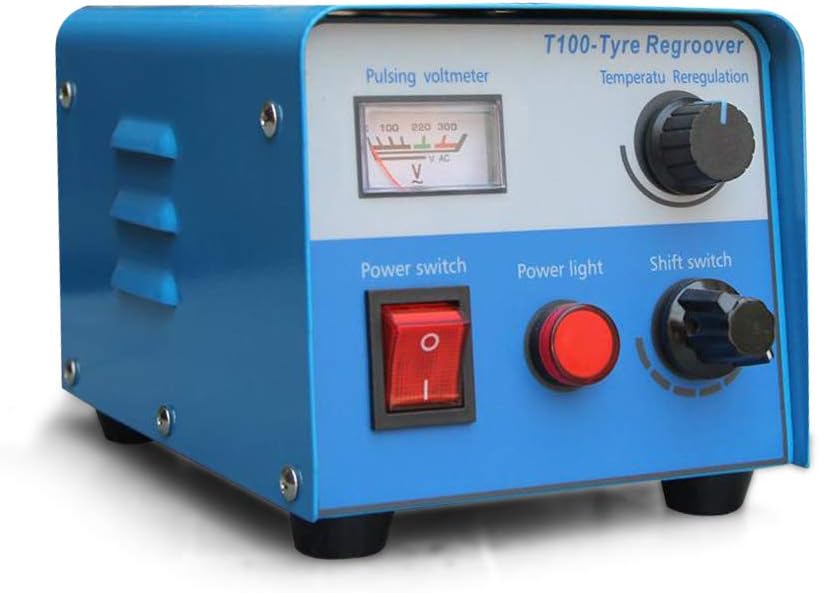 Tire Groover Truck Car Tire Grooving Tool Kit Regroover Machine Iron Tire Groover Cutter Tire Groover Heated Machine 110V 400W (A)