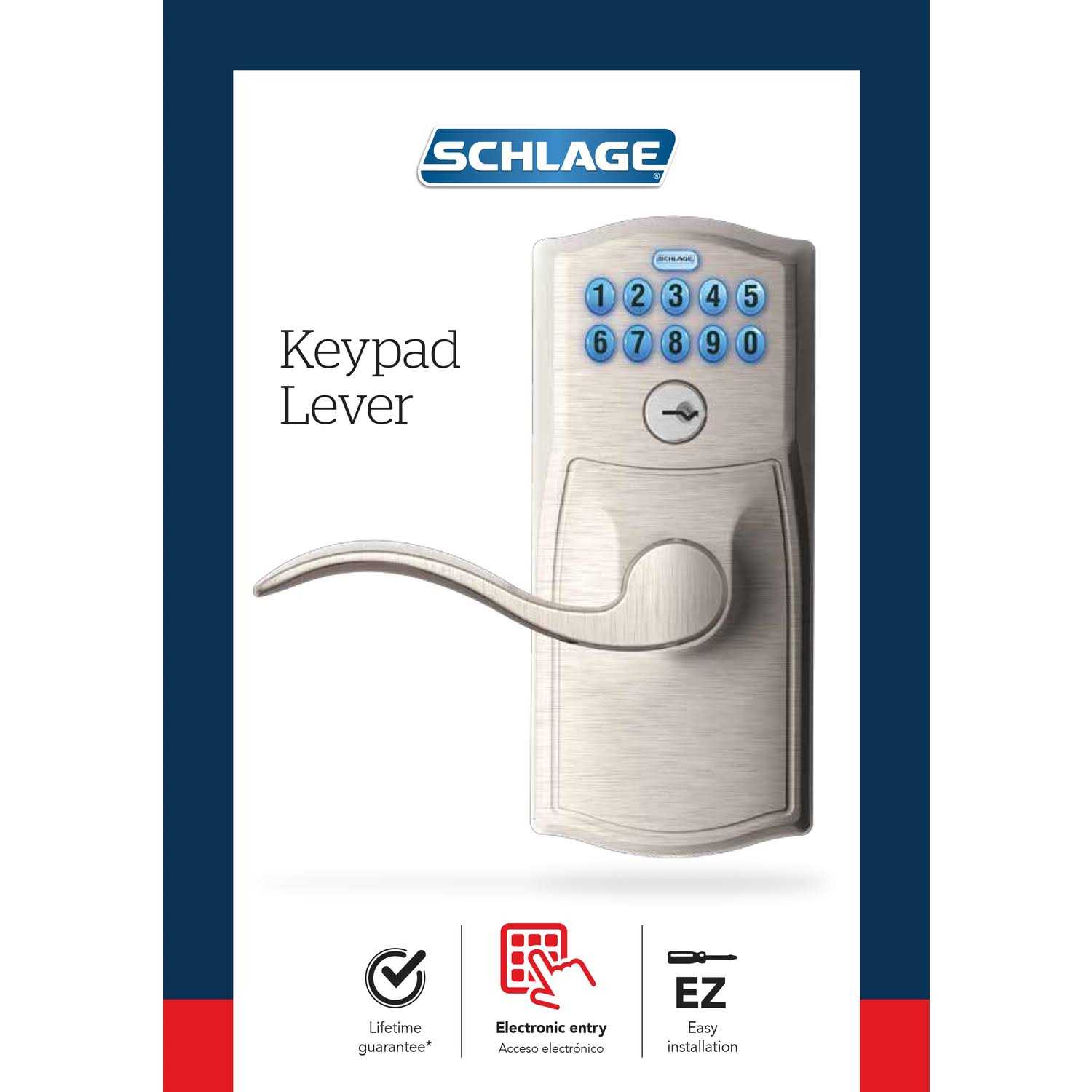 Schlage Camelot Accent Keypad Entry with Flex Lock - Shop Hardware Tools Online Store
