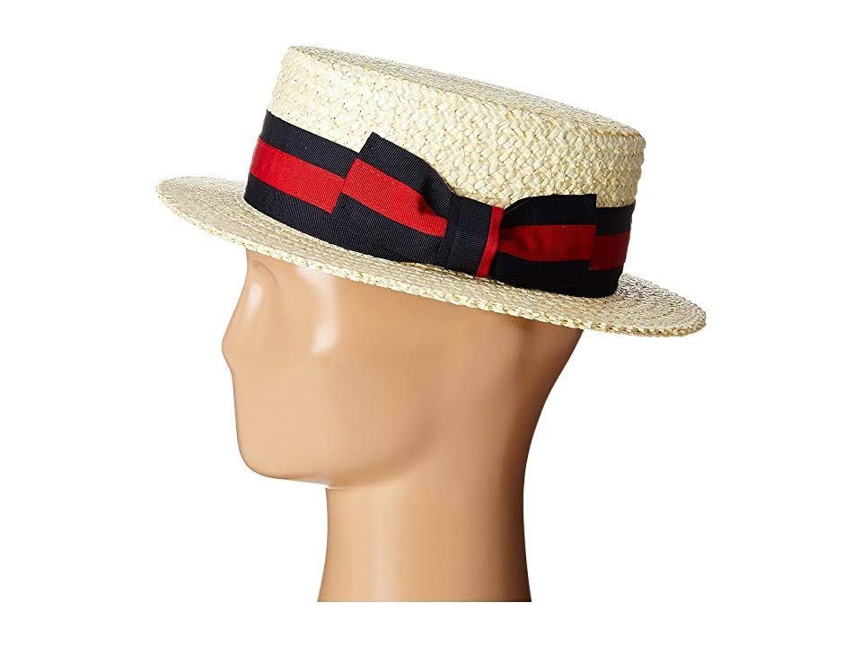 Scala Classico Straw Boater Hat Men&s Size: M