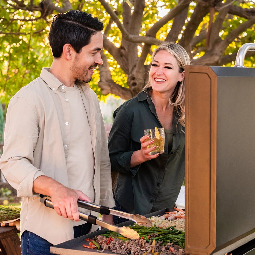 Nexgrill Daytona 3-Burner Propane Gas Griddle w/ Side Tables
