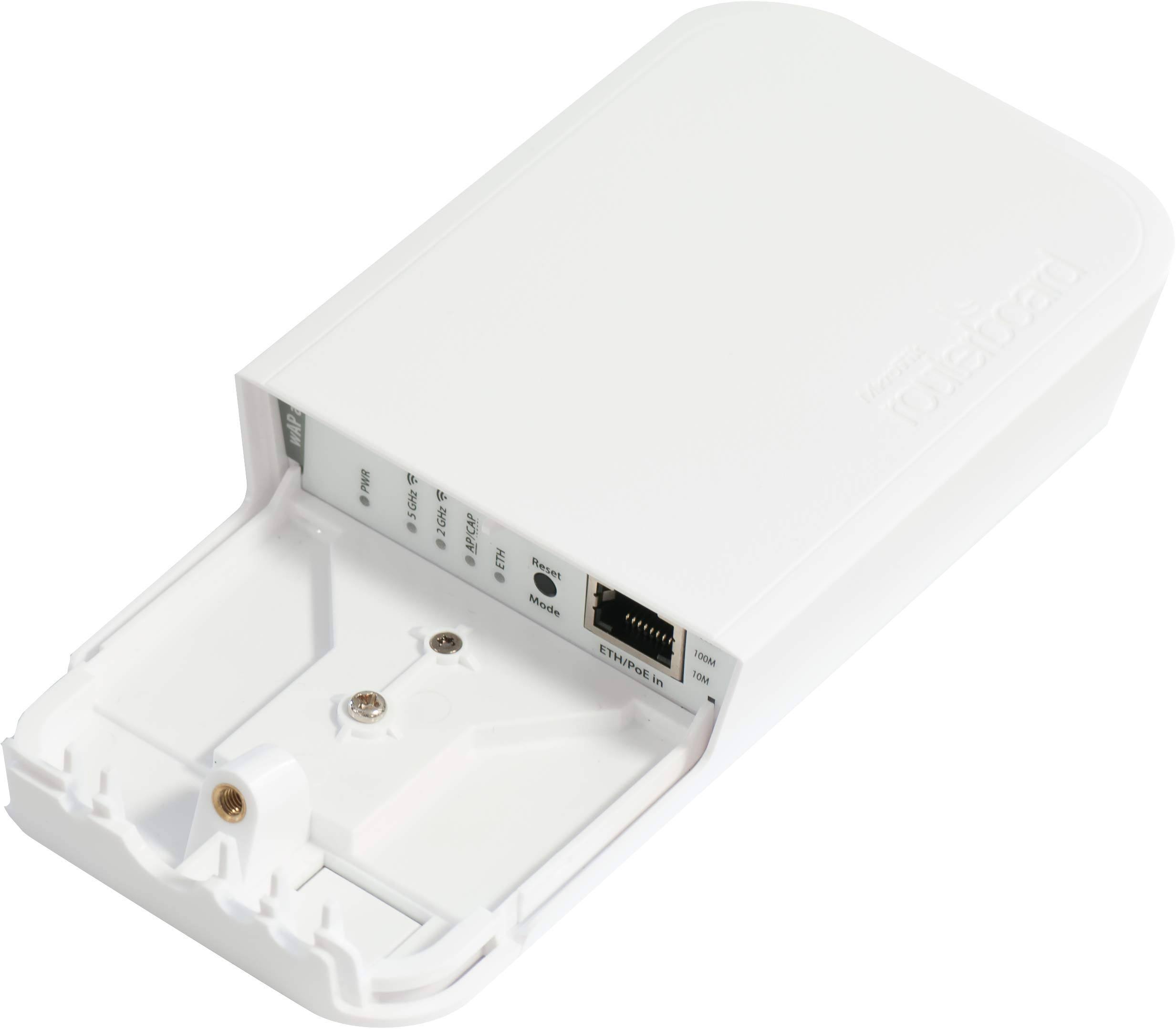 Mikrotik WAP AC - Weatherproof Access Point - Dual-Band 2.4/5GHz - White (RBwAPG-5HacT2HnD-US)