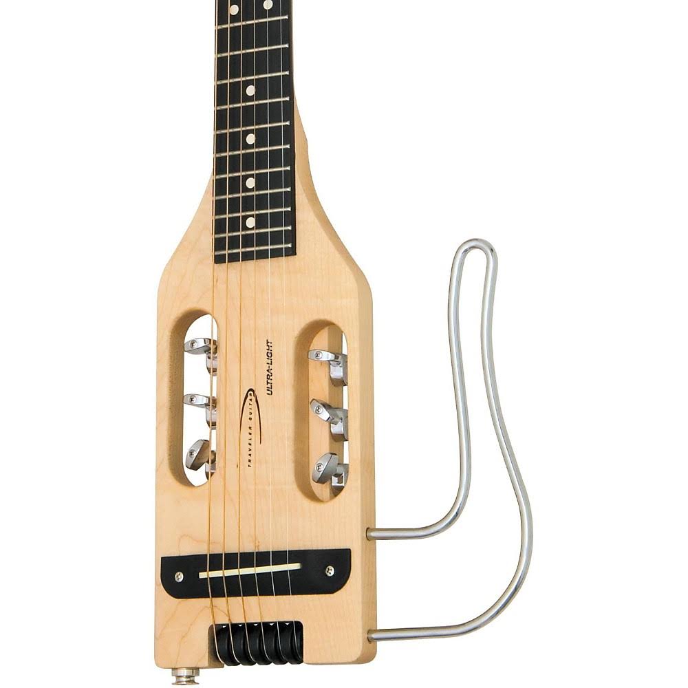Traveler Guitar Ultra-Light Acoustic-Electric Travel Guitar, Natural - Megean