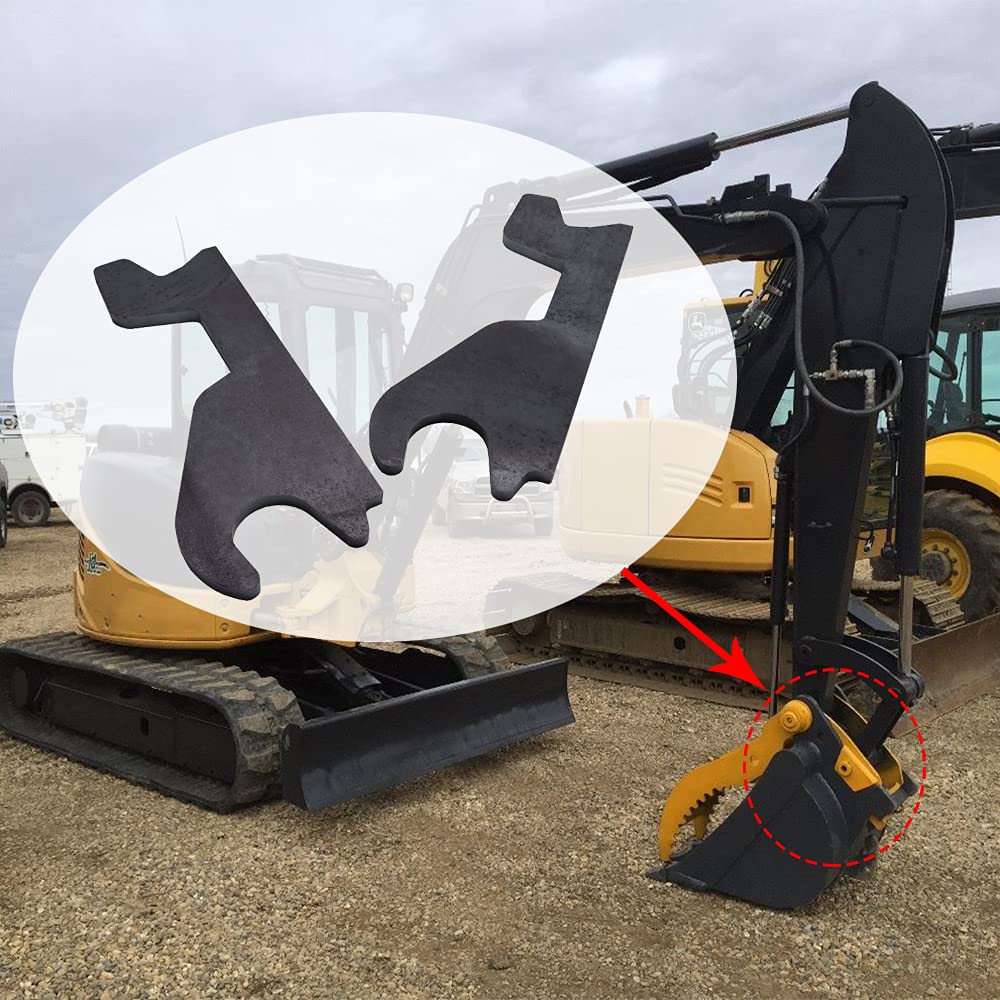 Mountainpeak ​Excavator Quick Attach Bucket Ear Attachment Fit for John Deere 50D 50G 60D 60G Pack of 2
