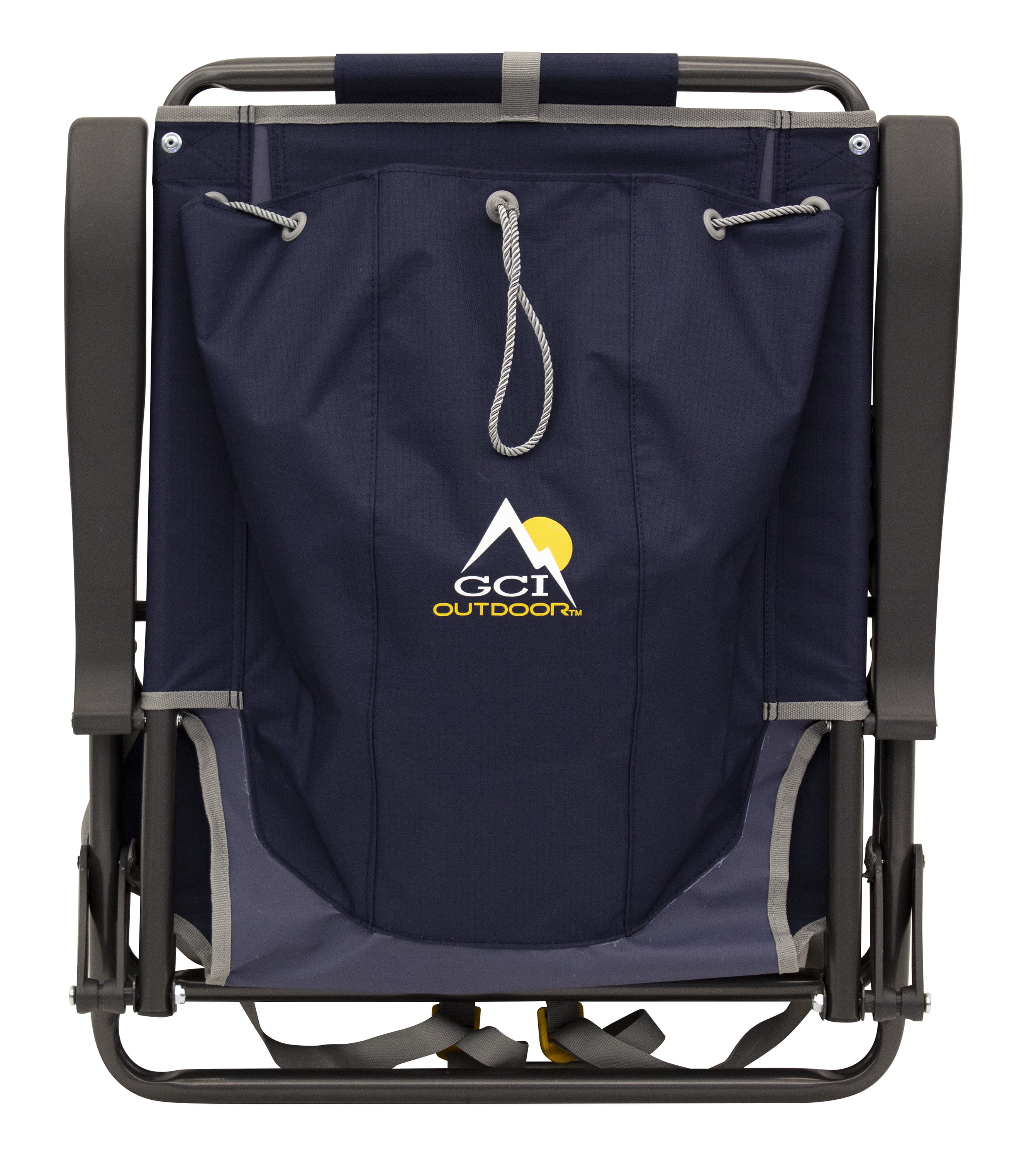 GCI Outdoor Backpack Event Compact Reclining Low Profile Camping Chair, Blue