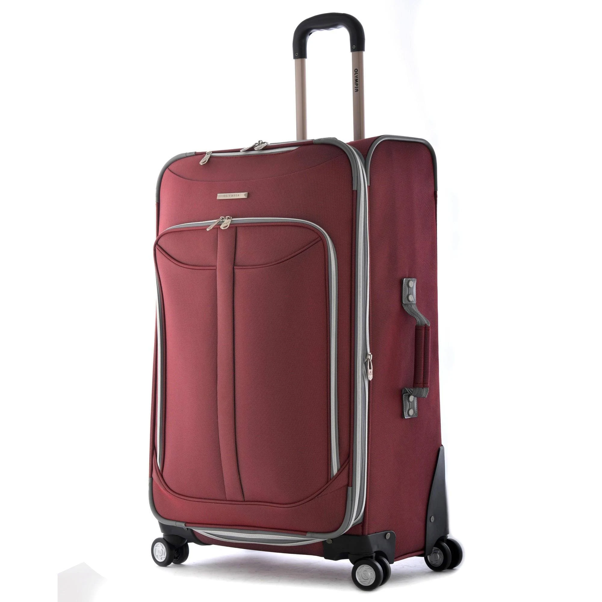 Olympia Tuscany 25 inch Expandable Vertical Rolling Case, Red