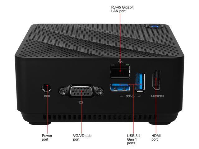 MSI - Cubi N 8gl-081us Desktop Computer- Pentium Silver N5000- 4 GB Ram - 64 GB SSD -500GB HDD