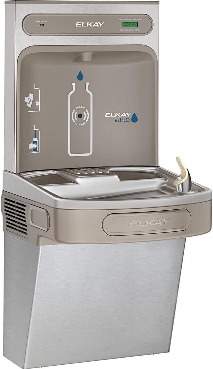 Elkay LZS8WSSK EZH2O Bottle Filling Station with Single ADA Cooler, Stainless Steel