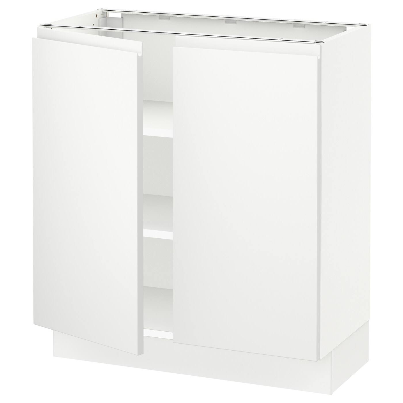 IKEA - SEKTION Base Cabinet with shelves/2 Doors, white/Voxtorp Matt White, 30x15x30 19339317