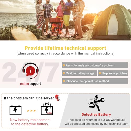 12V 100Ah lithium battery with Bluetooth for trolling motor, RV, Comping, Marine, Solar, Off-Grid, Lifepo4 Battery Deep Cycles Rechargeable Low Temp Protection, Smart BMS, 10-Year Lifespan