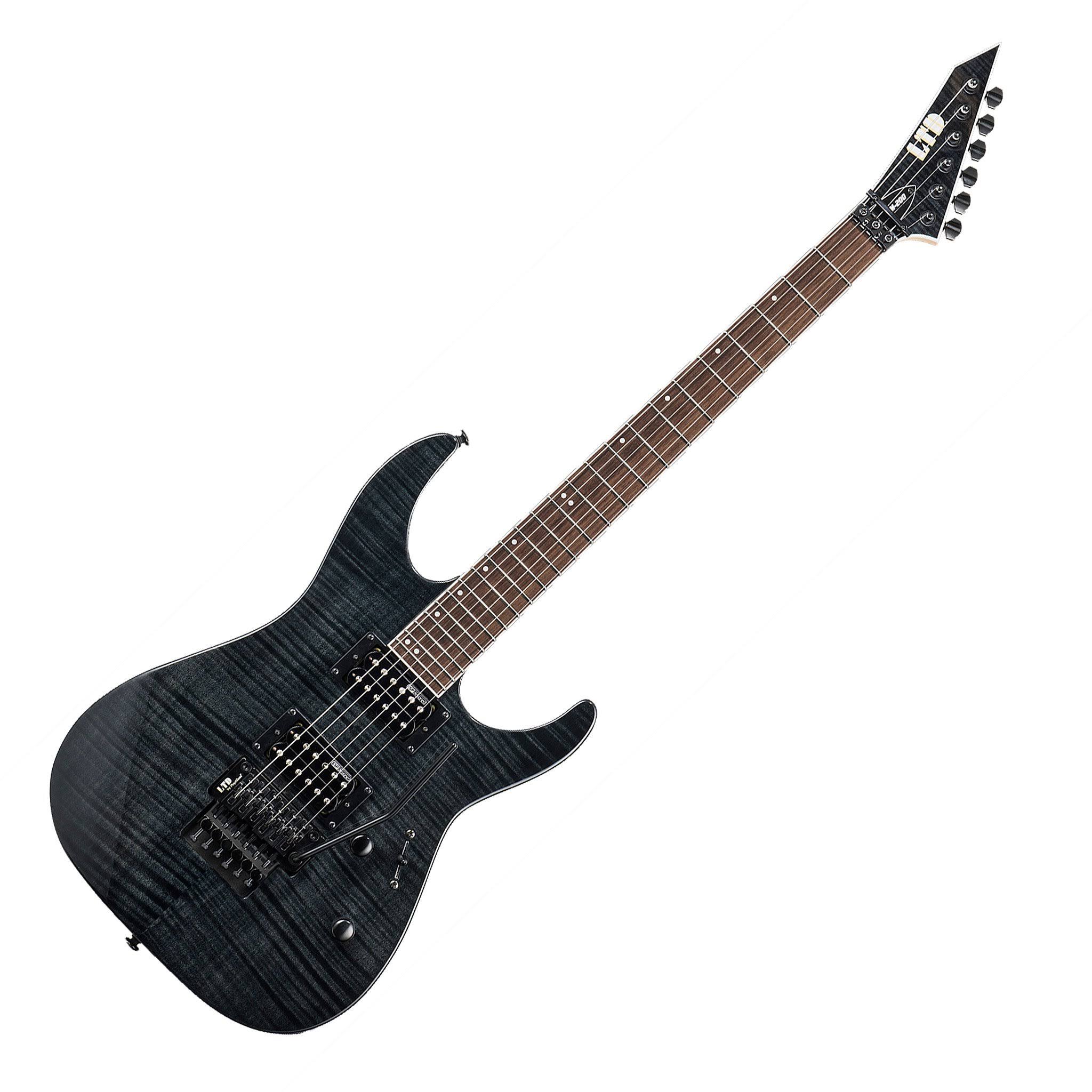 ESP LTD M-200FM See Thru Black Electric Guitar