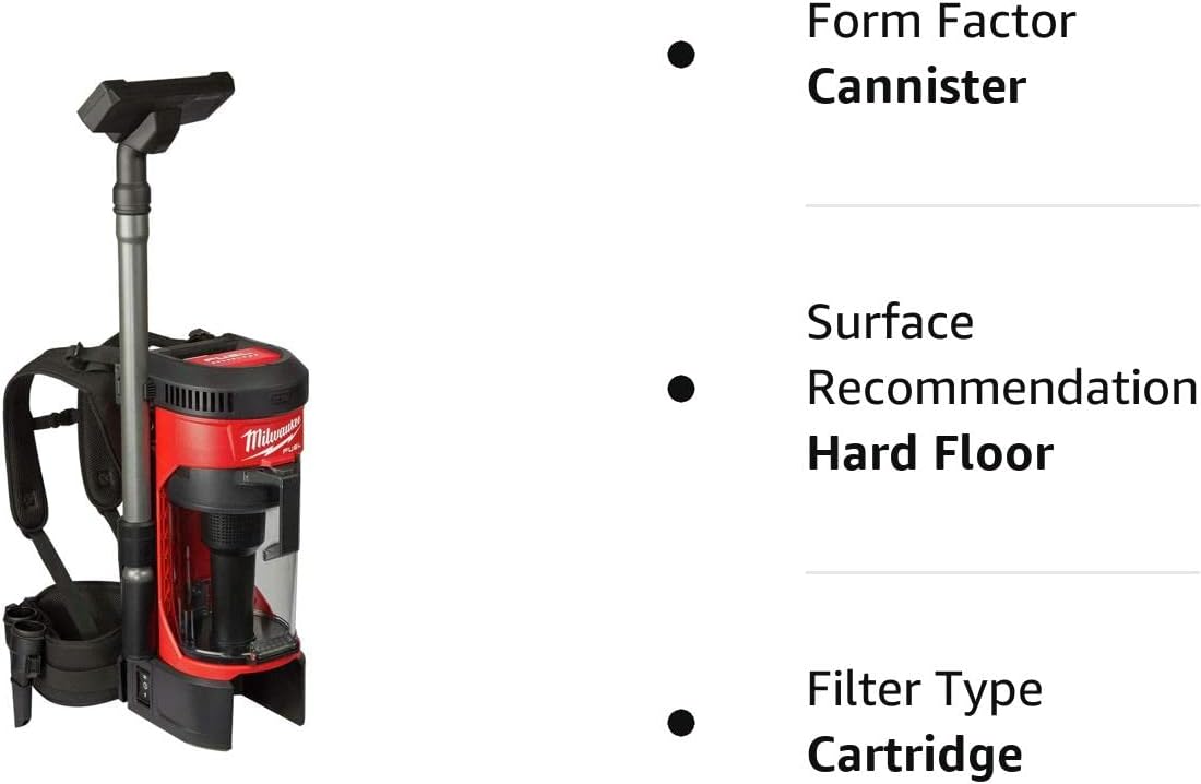 Milwaukee 0885-20 M18 FUEL 3-in-1 Backpack Vacuum (Tool Only)