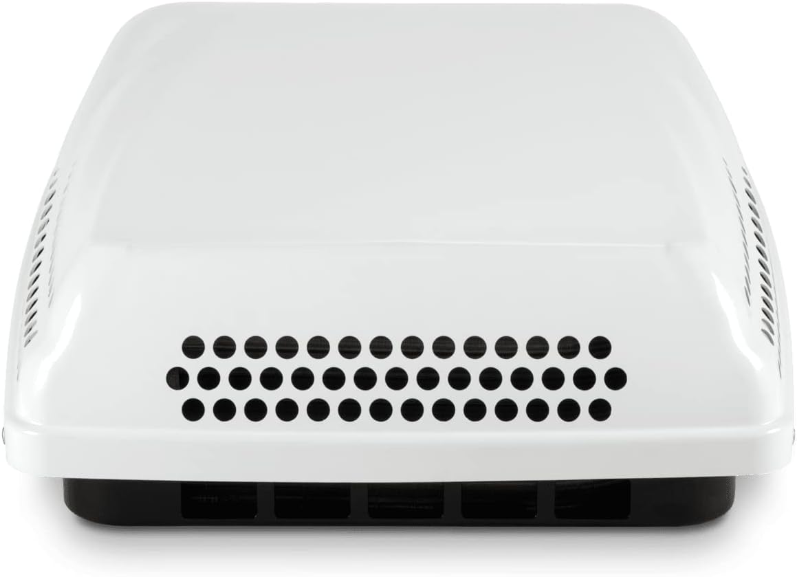 Dometic Penguin II Low Profile Rooftop AC - Single-Zone RV Air Conditioner with Pre-Installed CT Control Board - 15K BTU, White High Capacity Camper AC