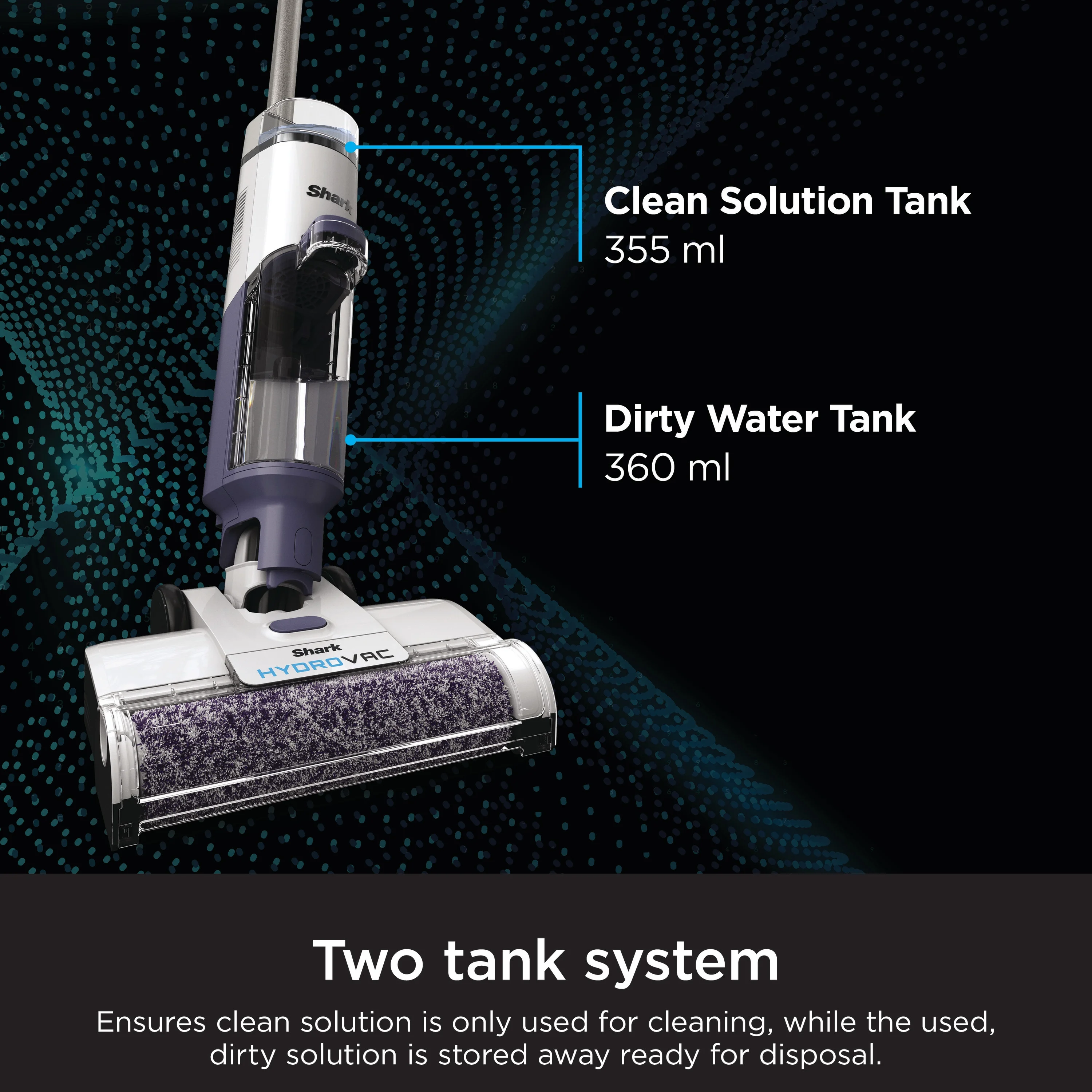 Shark HydroVac Cordless Pro 3 in 1 Vacuum, Mop & Self-Cleaning System with Multi-Surface Cleaning Solution,WD200