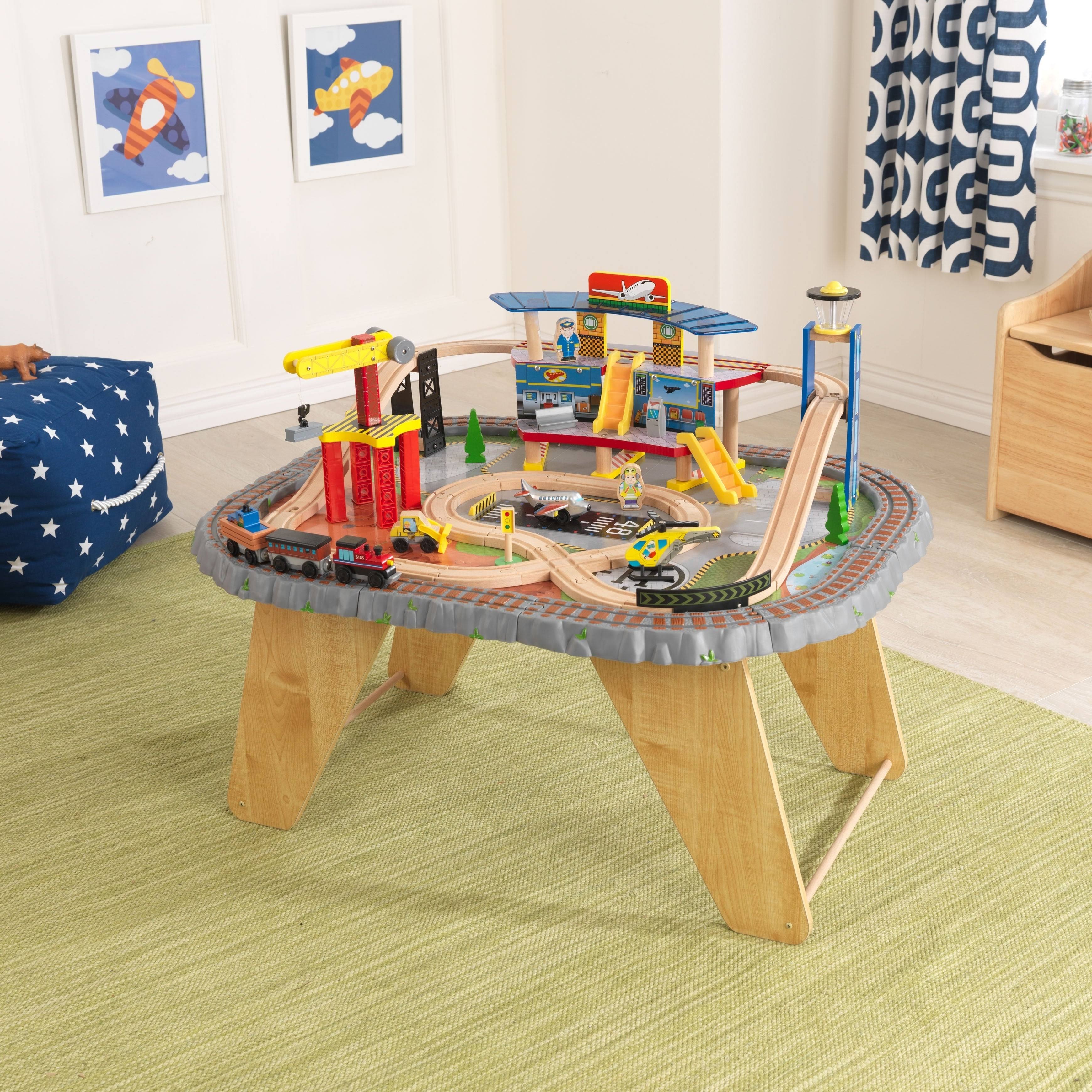 Kidkraft Transportation Station Train Set u0026 Table
