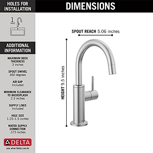 DELTA FAUCET 1930-AR-DST Contemporary Beverage Faucet