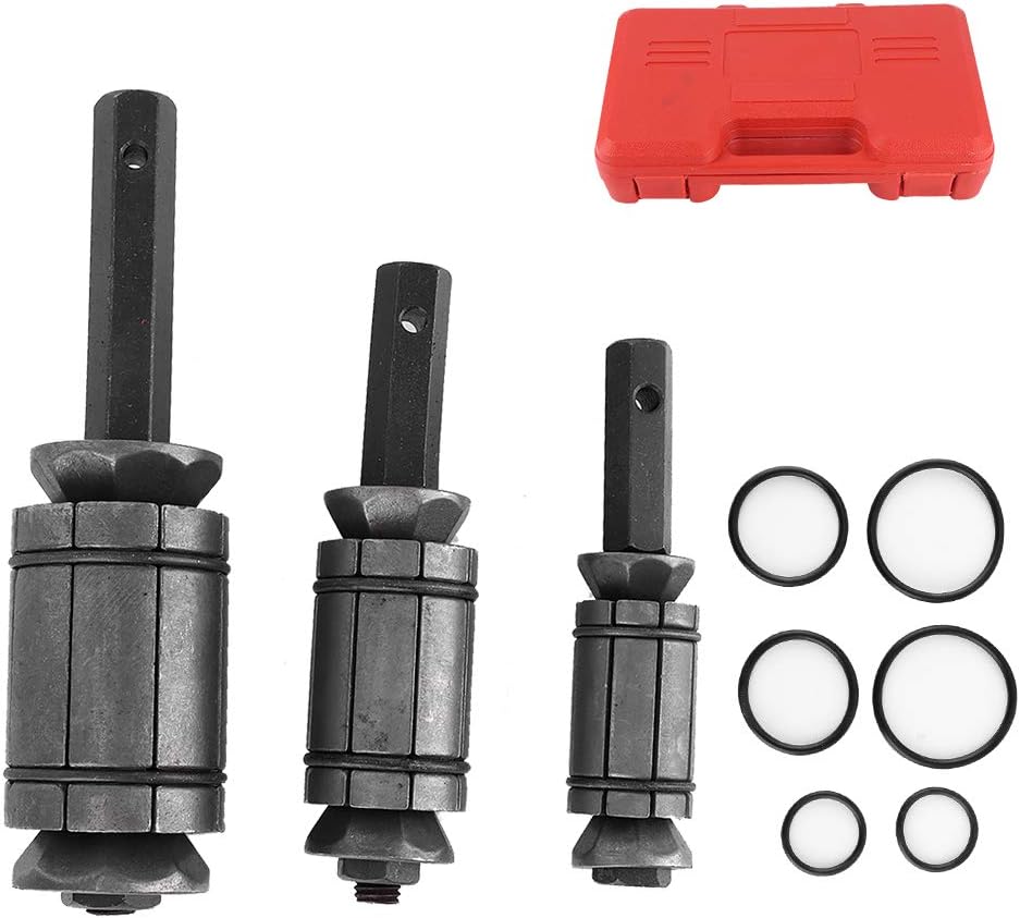 Tail Pipe Expander, 3pcs Steel Tail Pipe Expander Kit 1‑1/18in to 3‑1/2in Steel Exhaust Muffler Spreader Auto Tool for Tail Pipe Expander Exhaust Muffler Spreader Tail Pipe Dent Remover Tail Pipe Pack of 2