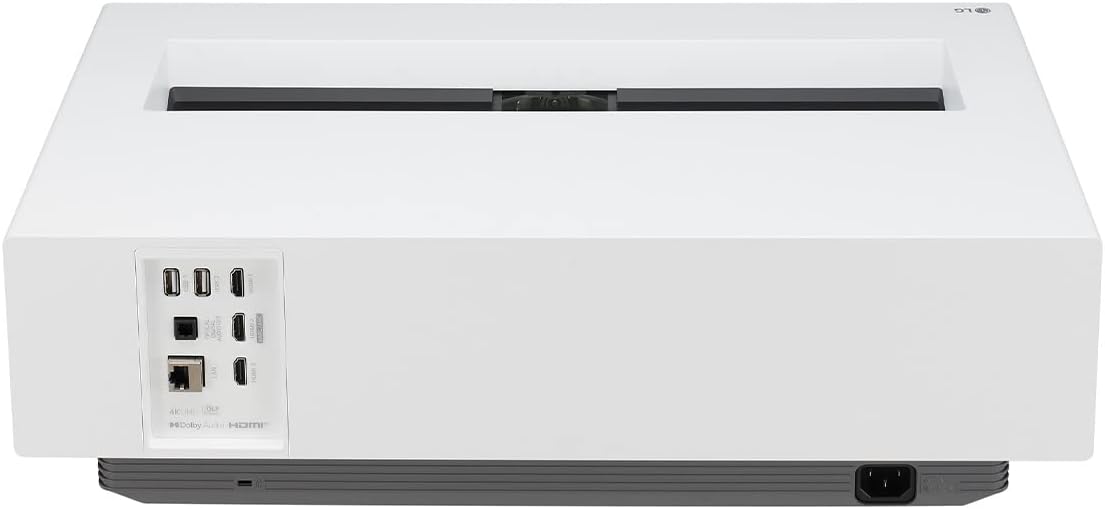 LG CineBeam UHD 4K Projector HU715QW - DLP Ultra Short Throw Laser Smart Home Theater Projector, White