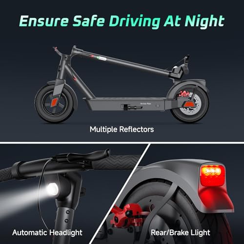 SISIGAD Electric Scooter Adults,8.5"/10" Pneumatic Tires, 500W Motor,Max 20/25 Mile Range,19/25 MPH Top Speed Foldable E-Scooter for Adults with Cruise Control,Double Braking Systems