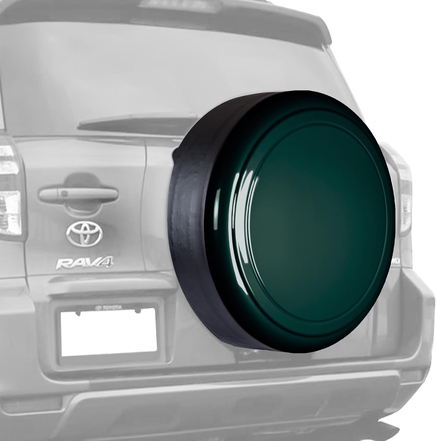 Boomerang 28" Color Matched Rigid Tire Cover for Toyota RAV4 (06-12) - (Plastic Face & Vinyl Band) - Beige Metallic