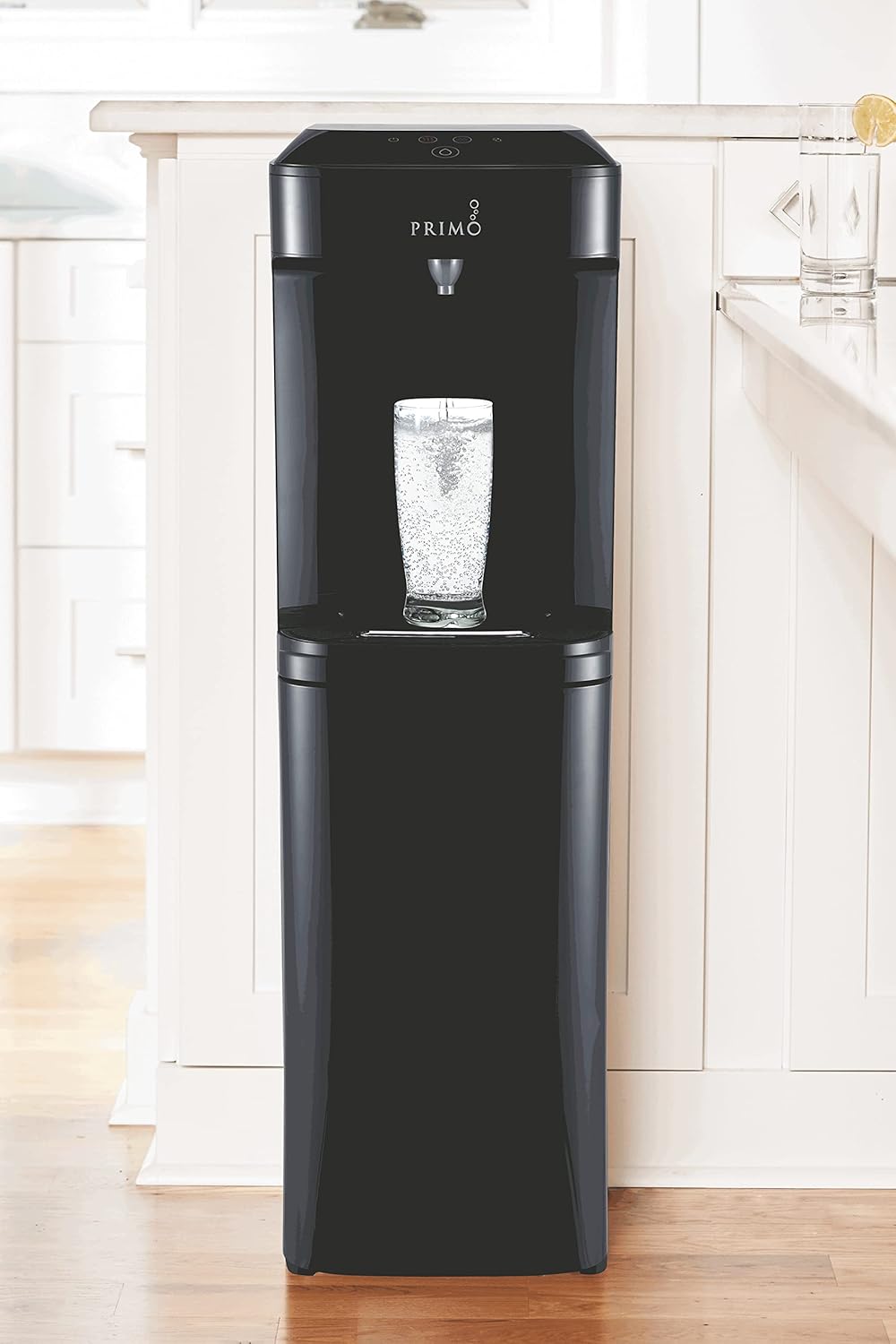 Primo Extreme Chill Bottom-Loading Water Dispenser - 2 Temp (Hot-Cold) Water Cooler Water Dispenser for 5 Gallon Bottle w/Child-Resistant Safety Feature, Black