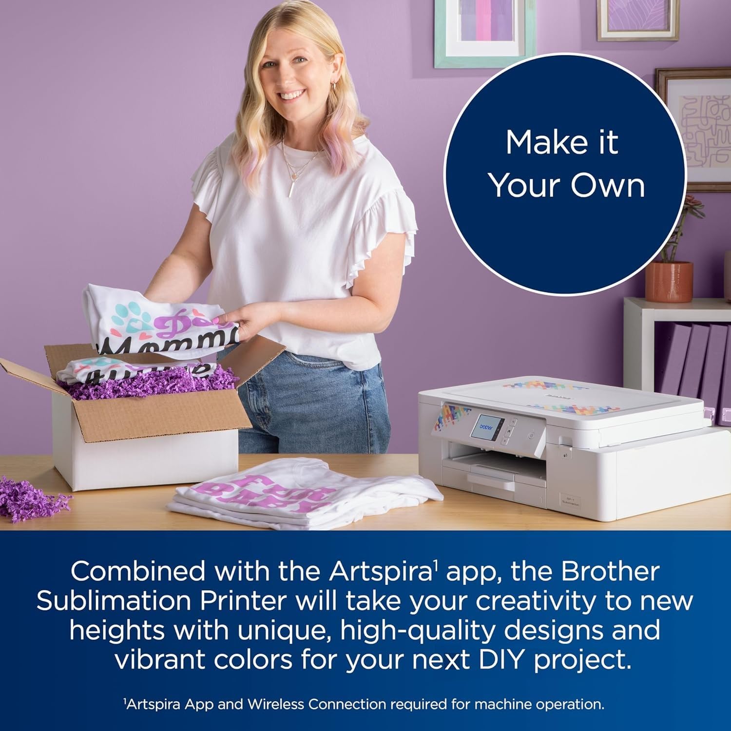 Brother Sublimation Printer and Craft Express Pro Easy Auto Mug Heat Press Bundle, 6 Mugs & 6 Glasses