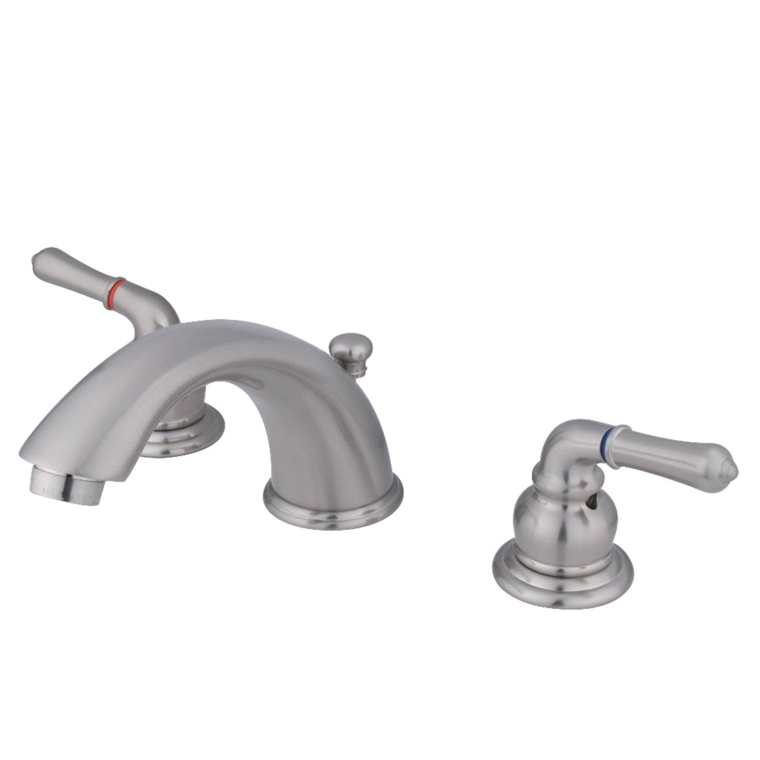Magellan 8 in. Widespread Bathroom Faucet - Polished Chrome/Polished Brass QKB964