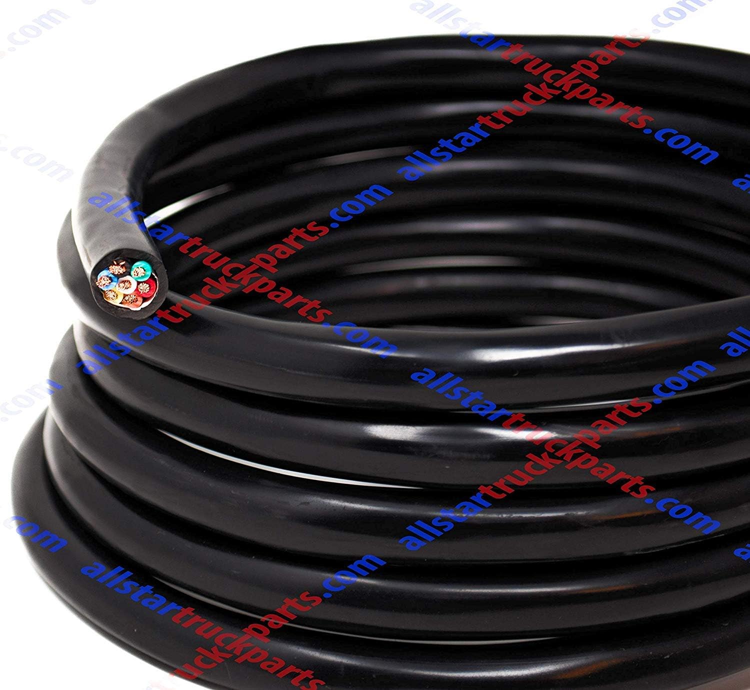 [ALL STAR TRUCK PARTS] Heavy Duty 14 Gauge 7 Way Conductor Wire RV Trailer Cable Cord Insulated Copper (50 FT ROLL)