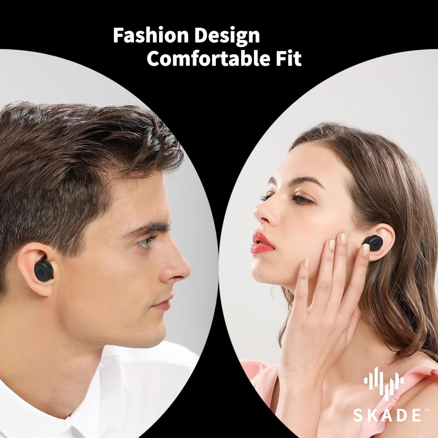 Bluetooth Hearing Aids for Seniors Rechargeable with Noise Cancelling, 2-in-1 Hearing Amplifier & True Wireless Earbuds, 2022 Fathers Day Gifts for Grandpa Father, Digital Hearing Aid for Adults,Pair