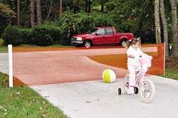 KidKusion Kid Safe Driveway Guard, Black, 25&