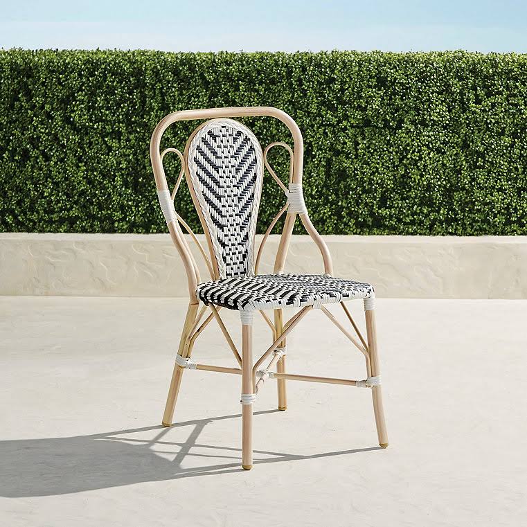 Set of 2 Keller Bistro Chair - WHITE/UMBER - Frontgate