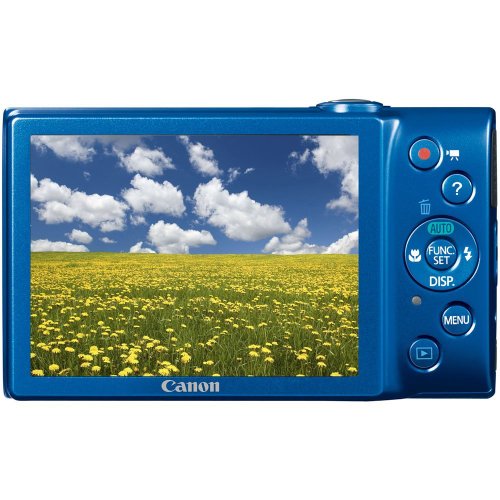 Canon PowerShot A4000 is 16.0 MP Digital Camera with 8X Optical Image Stabilized Zoom 28mm Wide-Angle Lens with 720p HD Video Recording and 3.0-Inch LCD (Blue)