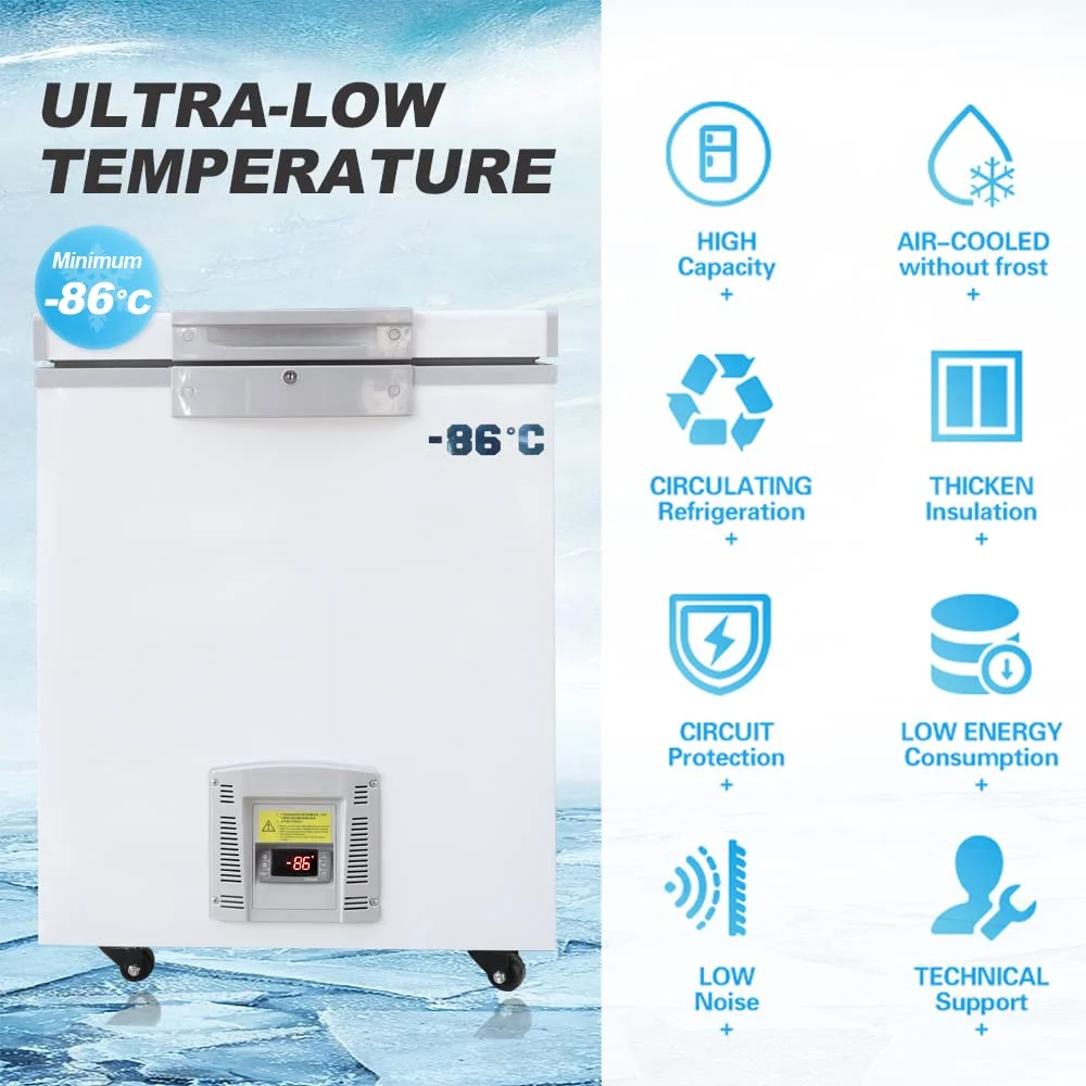 Ultra-Low Temperature Cryogenic Freezer for Laboratory Sample Storage