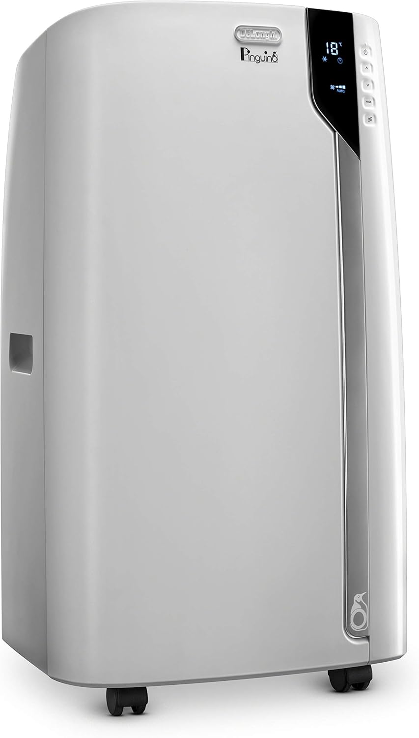 DeLonghi Portable Air Conditioner 14,000 BTU,cool extra large rooms up to 700 sqft,remote,energy saving mode,extremely quiet,dehumidifier,fan,programmable,window venting kit,AC Unit for room,EX390LVYN