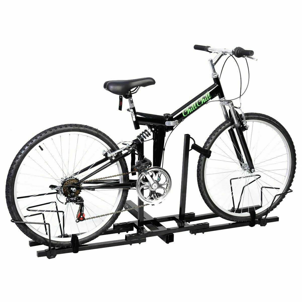 Costway Upright Heavy Duty 2 Bike Bicycle Hitch Mount Carrier Platform Rack Truck SUV