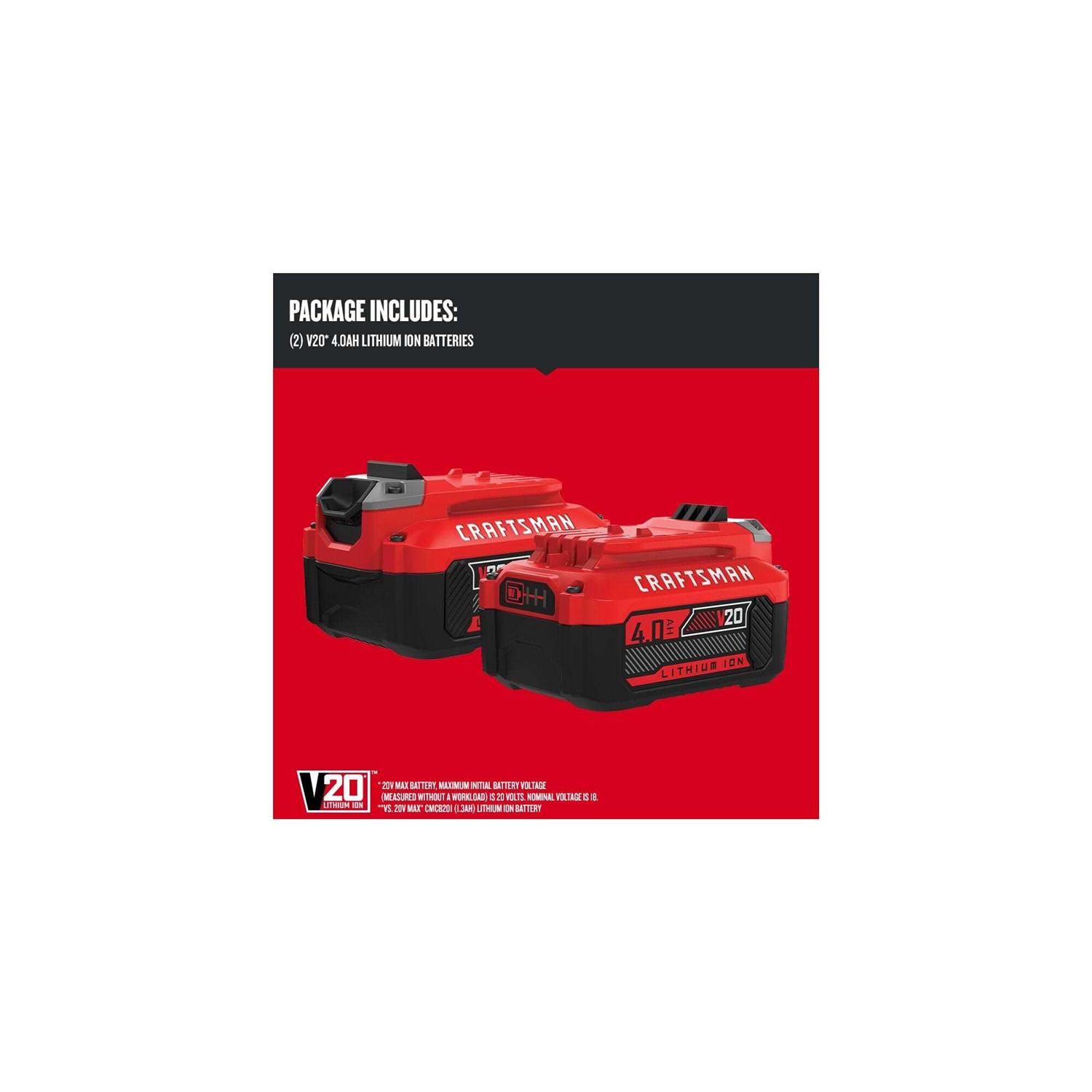 Craftsman V20 Lithium Ion Battery - Shop Hardware Tools Online Store