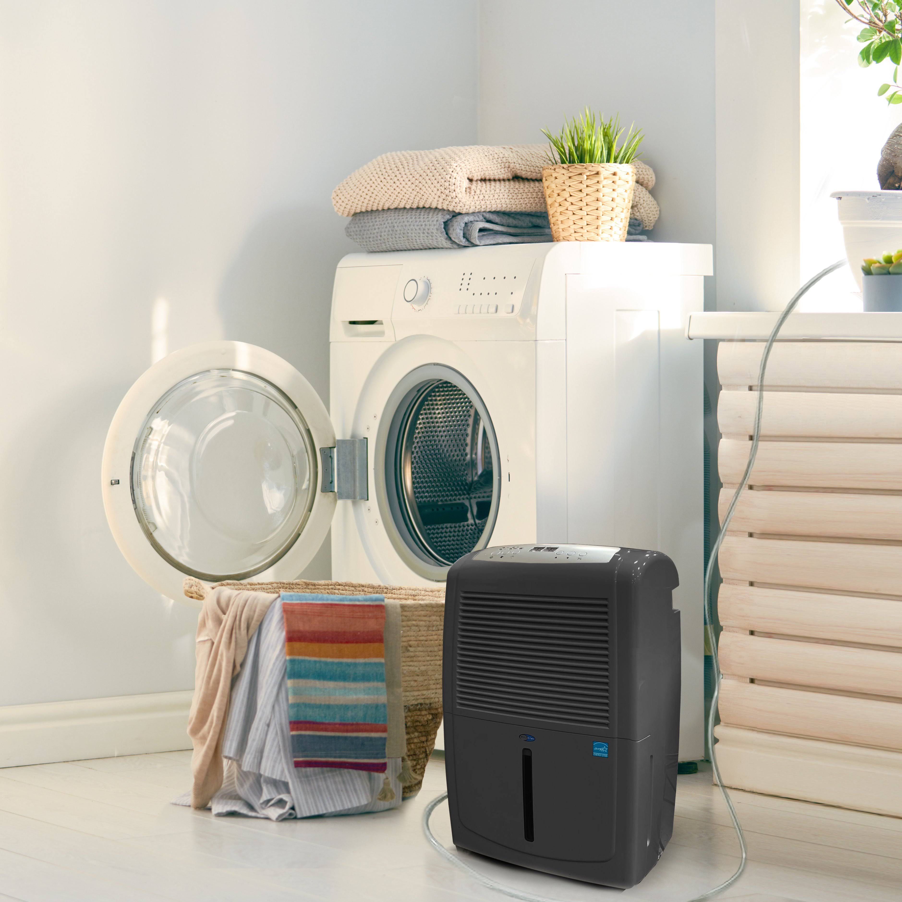 Whynter Energy Star 50 Pint High Capacity Up to 4000 Sq ft Portable Dehumidifier with Pump &ndash; Gray RPD-561EGP