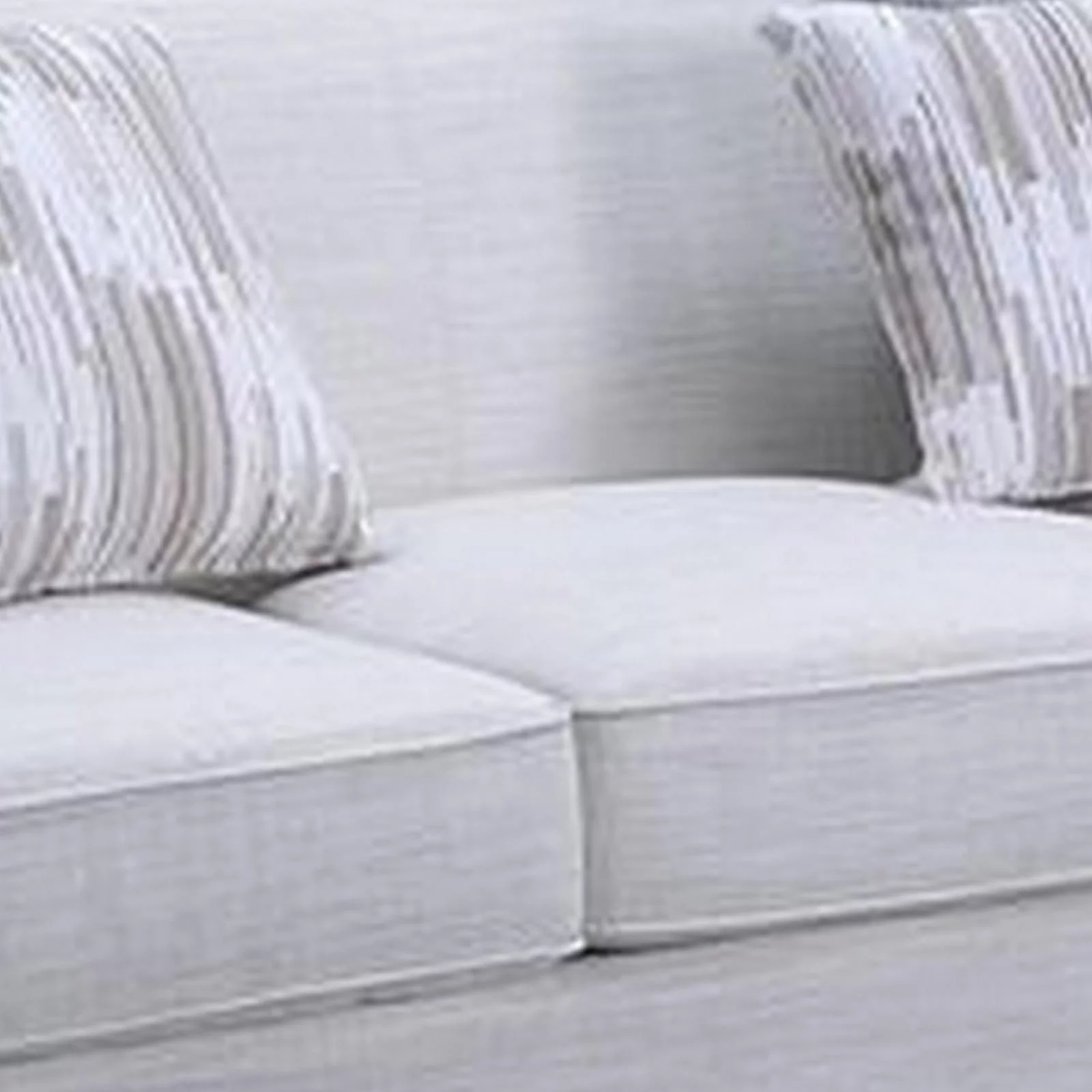 Benjara BM269547 Sofa with Fabric Upholstery & Sloped Arms, Gray