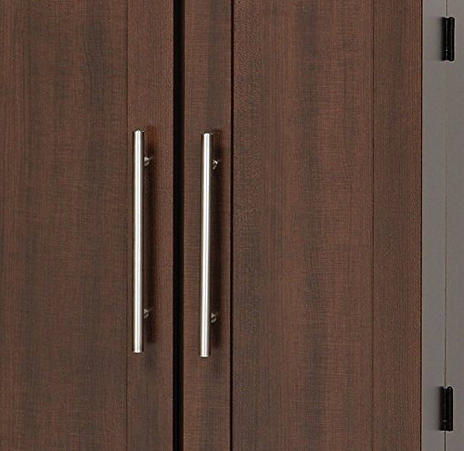 Prepac Espresso Grande Locking Media Storage Cabinet with Shaker Doors, Espresso, 64x22