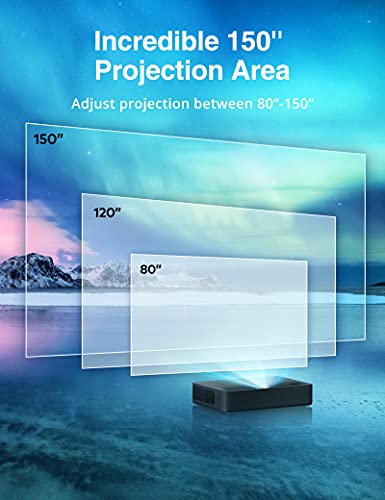 4K Ultra Short Throw Laser TV Home Theatre Projector, 2500 ANSI Lumens,HDR10, Built-in Harman Kardon Soundbar, Ultra HD Smart Laser Projector for Movies&Video&Gaming, Easy Installation