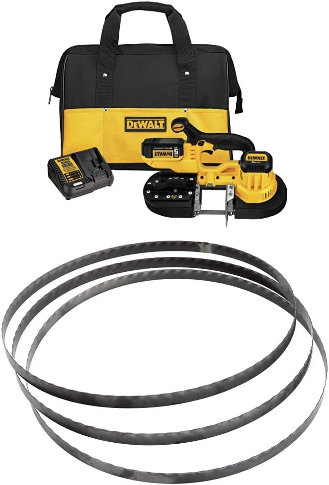 DEWALT 20V MAX Portable Band Saw Kit, Cordless (DCS371P1)