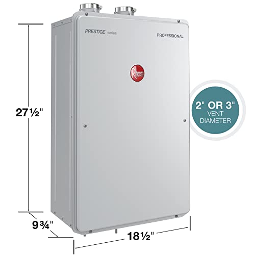 Rheem Prestige High Efficiency Condensing Tankless Indoor Natural Gas Water Heater