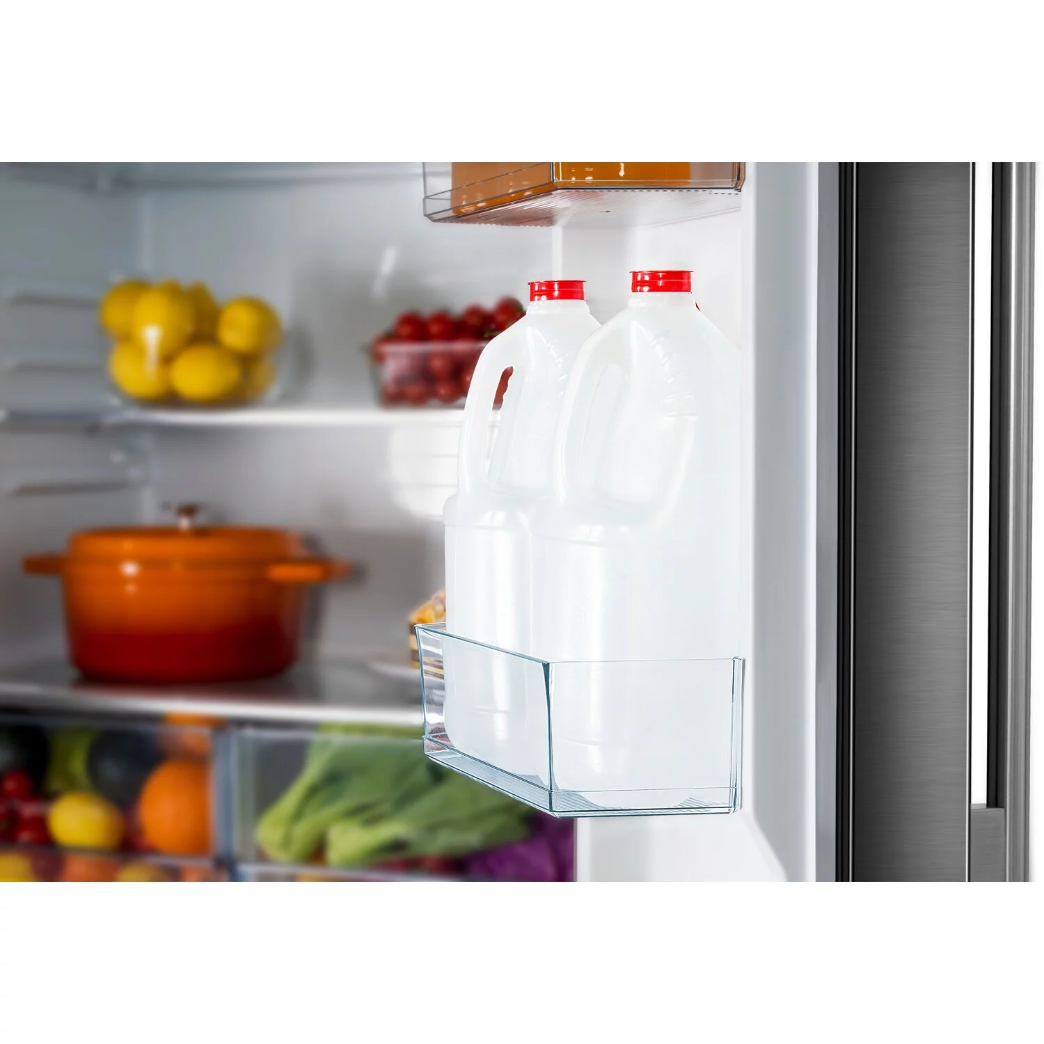 Galanz 18-Cu. Ft Counter Depth 3-Door French Door Refrigerator, Stainless