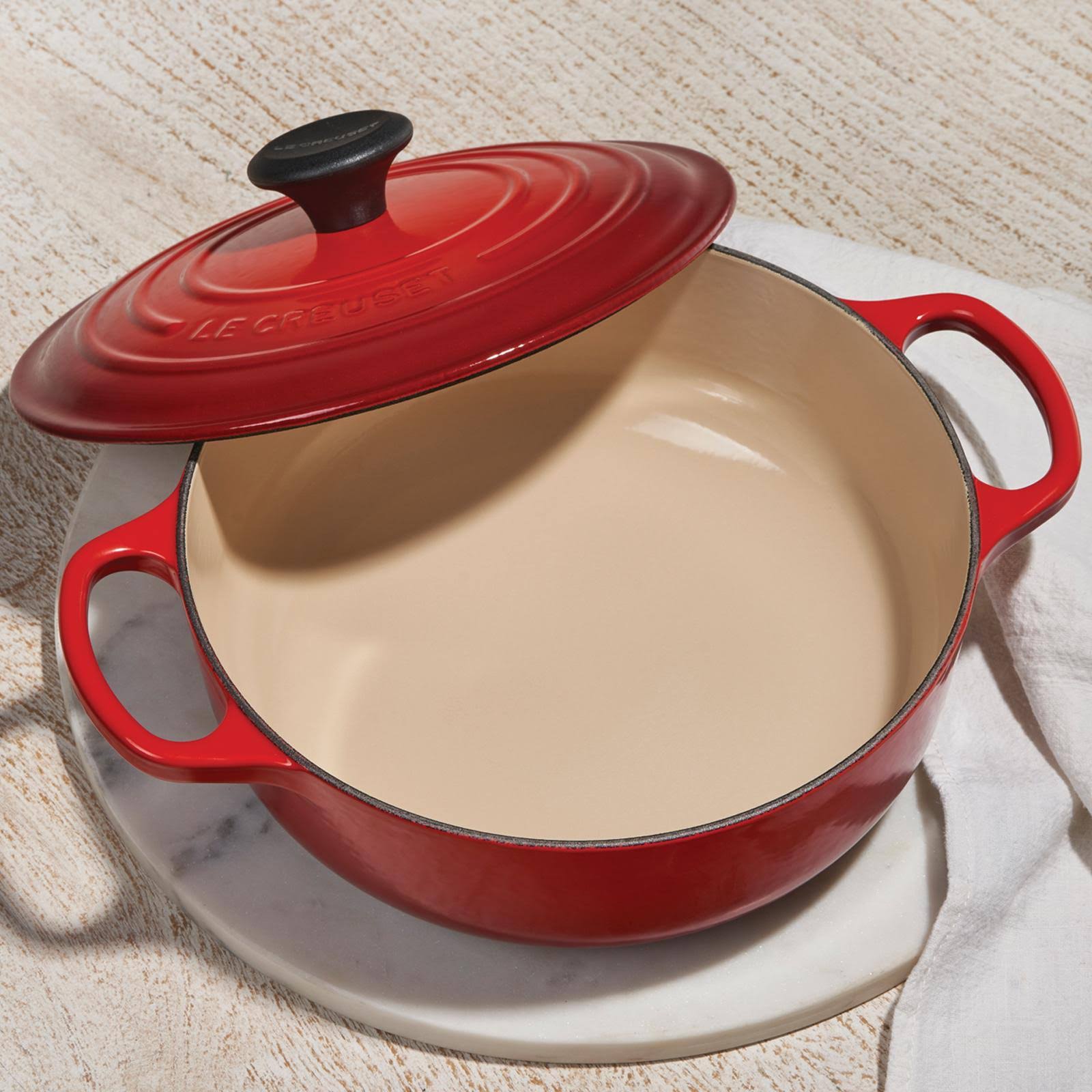 Le Creuset 3.5 Qt. Cast Iron Sauteuse - Cerise