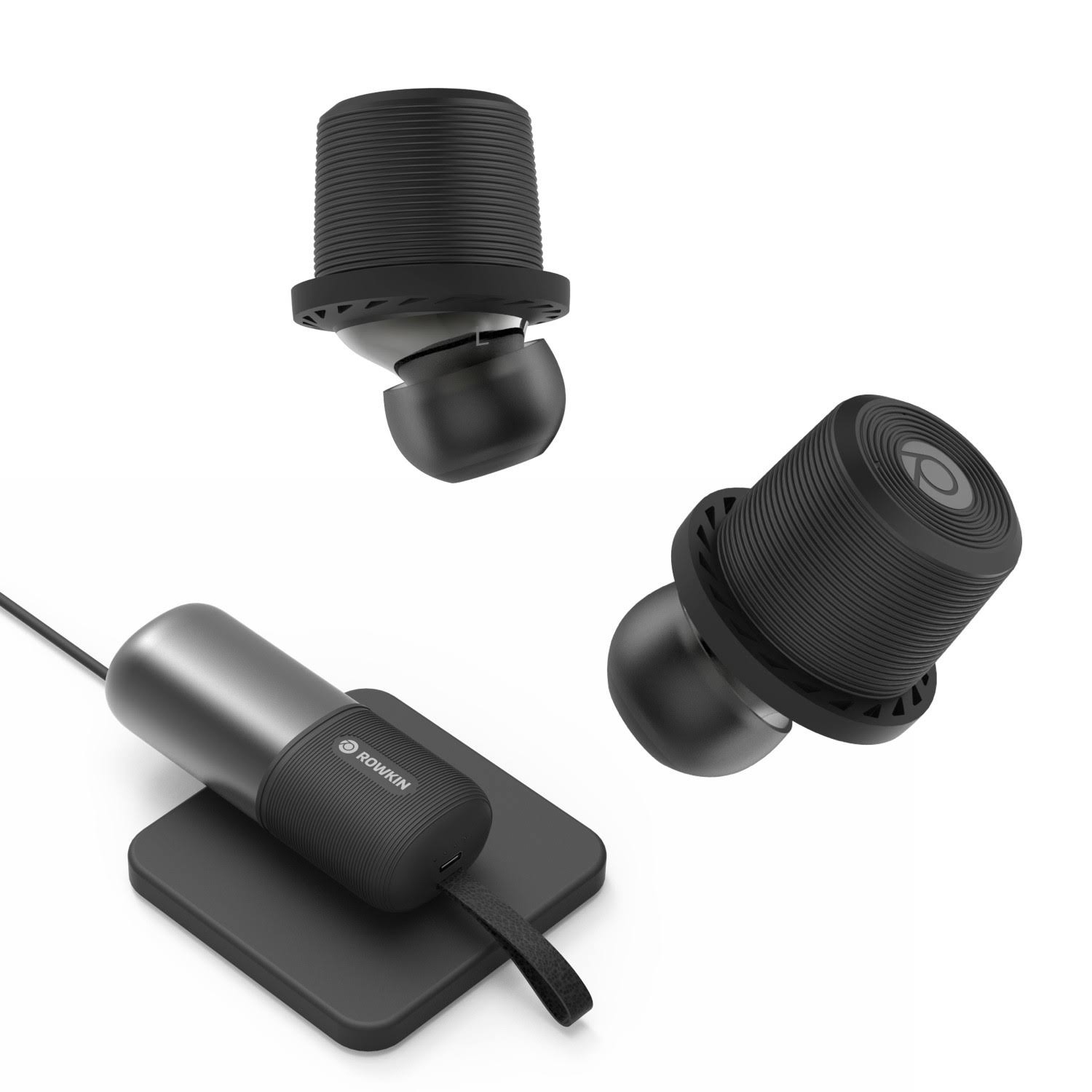 Rowkin Ascent Charge+ (Black) True Wireless Earbuds - Megean