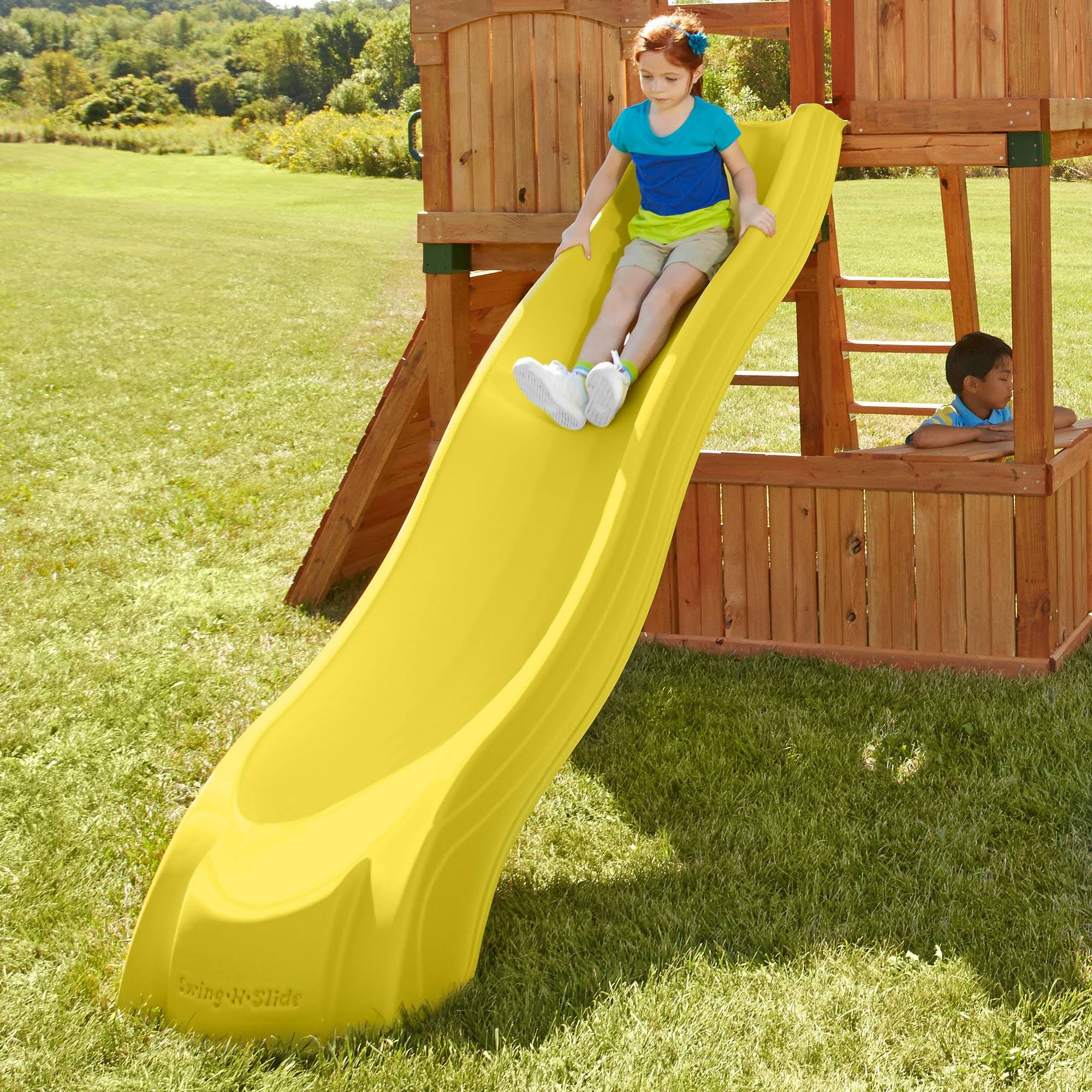 Swing-n-slide Alpine Wave Slide, Yellow