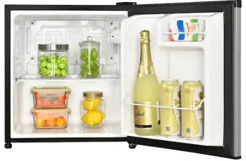 1.7 cu. ft. Freezerless Mini Fridge in Stainless Steel